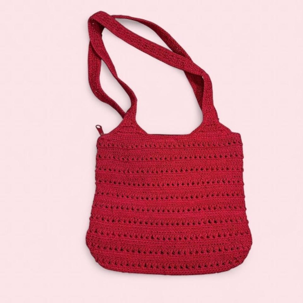 Vintage Sonoma Red Crochet Bag‎